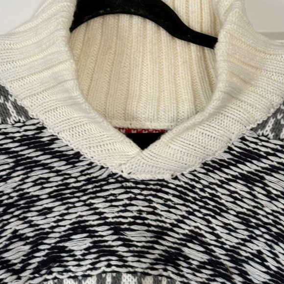 AMERICAN STITCH shawl collar patch elbow sweater sz l - Picture 4 of 8